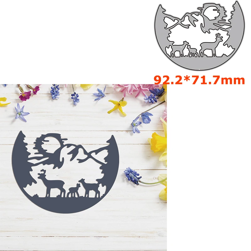 Reindeer Hemi-circle Metal Cutting Dies DIY Scrapbooking Crafting Knife Mould Blade Punch Stencils Mold 2022 Hot Sale
Reindeer Hemi-circle Metal Cutting Dies DIY Scrapbooking Crafting Knife Mould Blade Punch Stencils Mold 2022 Hot Sale