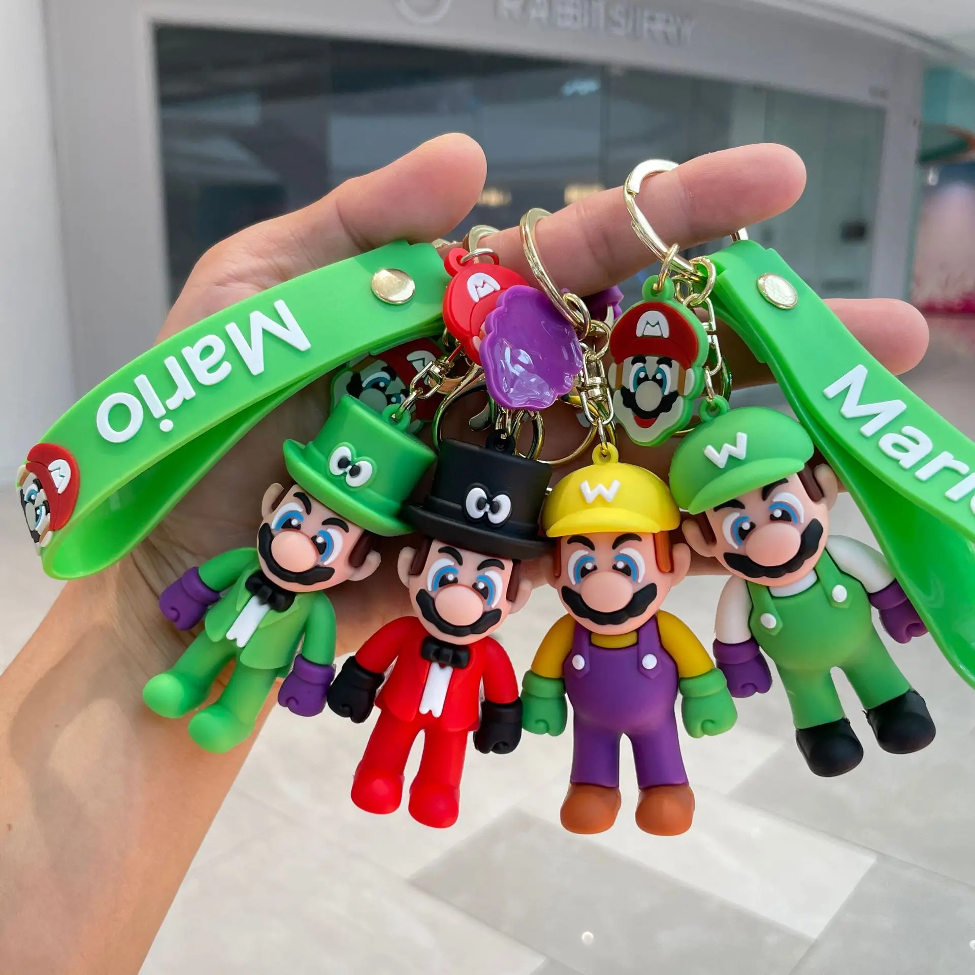 New Super Mario Bros Key Chain Mario Luigi Business Suit Game Anime Peripherals Bag Pendant Dolls Decoration Toys Birthday Gifts
New Super Mario Bros Key Chain Mario Luigi Business Suit Game Anime Peripherals Bag Pendant Dolls Decoration Toys Birthday Gifts