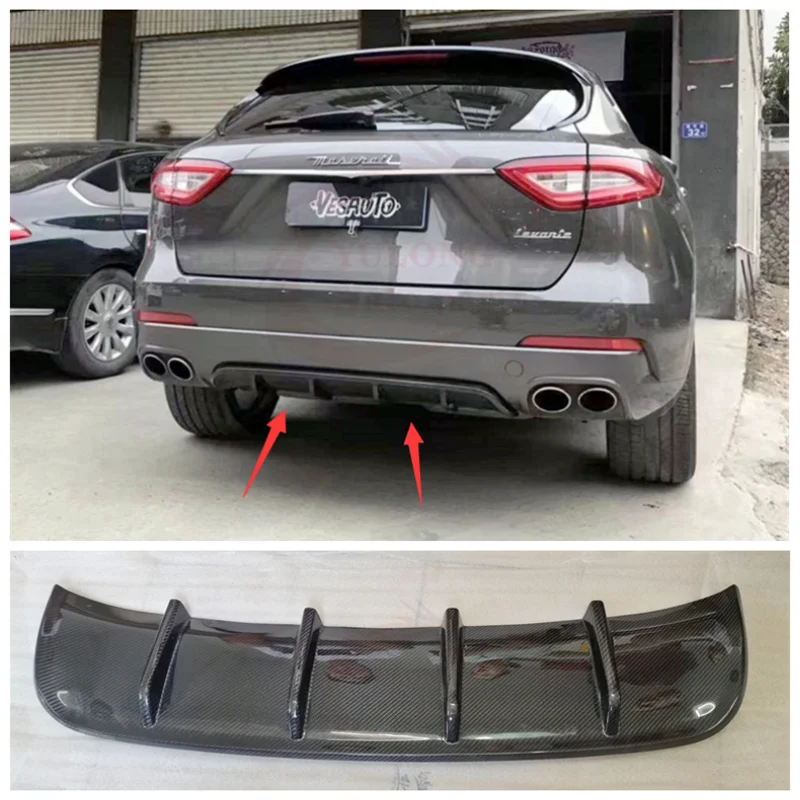 Fits For Maserati Levante 2016-2022 High Quality Real Carbon Fiber Car Rear Lip Bumper Diffuser Splitter Protector Cover
Fits For Maserati Levante 2016-2022 High Quality Real Carbon Fiber Car Rear Lip Bumper Diffuser Splitter Protector Cover
