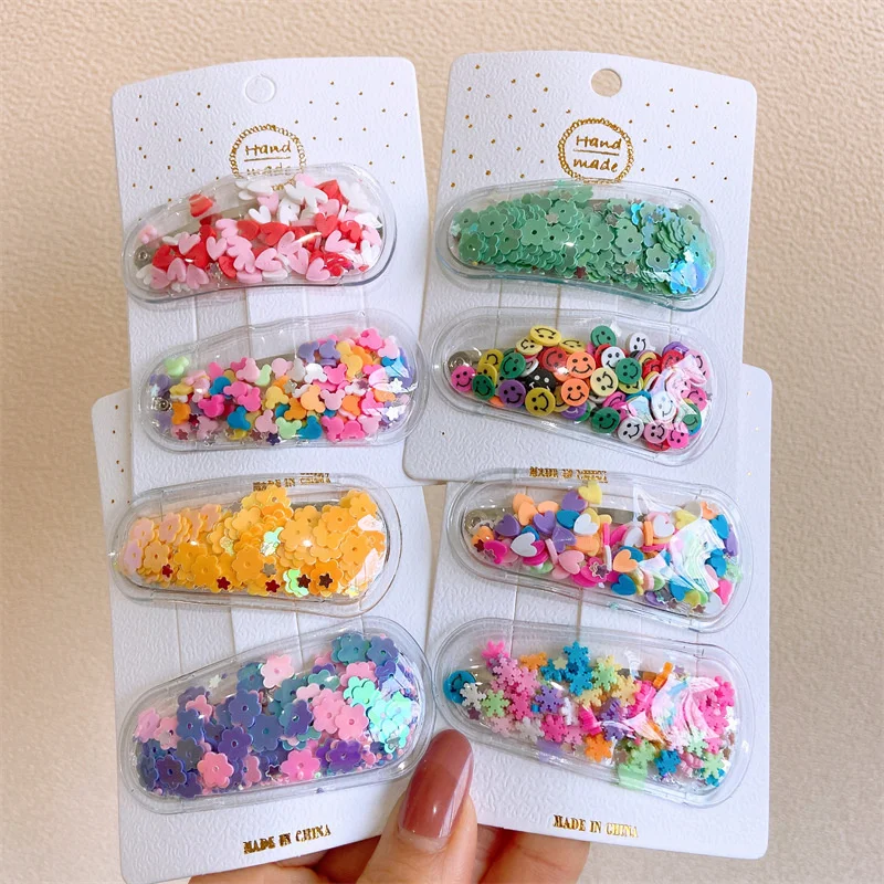 2PCS Set Spring Summer Cartoon Transparent Color Love Snow Flower Smiling Face Hairpin For Girl Children Cute Kawaii Hair Clips
2PCS Set Spring Summer Cartoon Transparent Color Love Snow Flower Smiling Face Hairpin For Girl Children Cute Kawaii Hair Clips