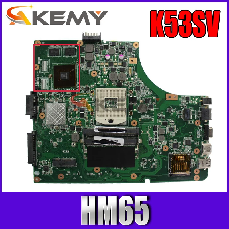 K53SV Motherboard REV 2.1,2.3,3.0,3.1 For Asus X53S A53S K53S K53SC P53SJ K53SM K53SJ Laptop motherboard Mainboard HM65
K53SV Motherboard REV 2.1,2.3,3.0,3.1 For Asus X53S A53S K53S K53SC P53SJ K53SM K53SJ Laptop motherboard Mainboard HM65