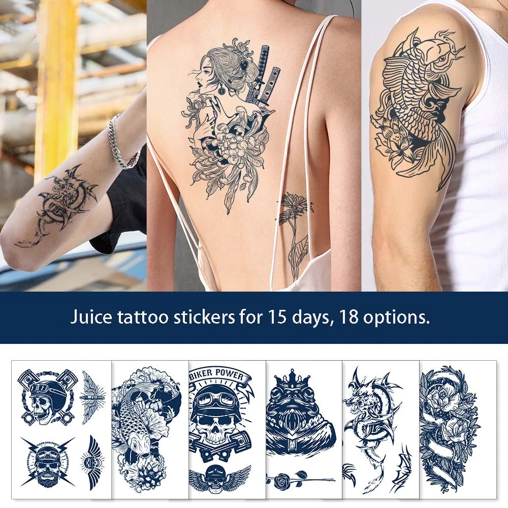 Fashion Temporary Tattoos Sticker Rose Snake Bird Tattoo Tiger Waterproof Fake Tattoo Easy To Use Women Body Art for Men Women
Fashion Temporary Tattoos Sticker Rose Snake Bird Tattoo Tiger Waterproof Fake Tattoo Easy To Use Women Body Art for Men Women