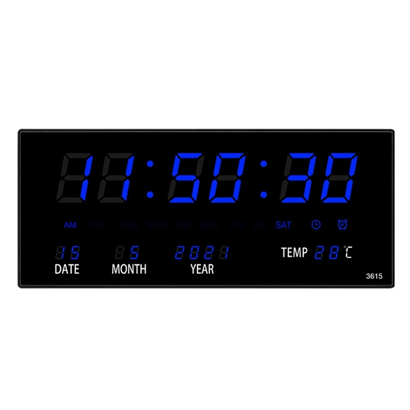 Акция! Электронные часы с вечным календарем светодиодные цифровые настенные