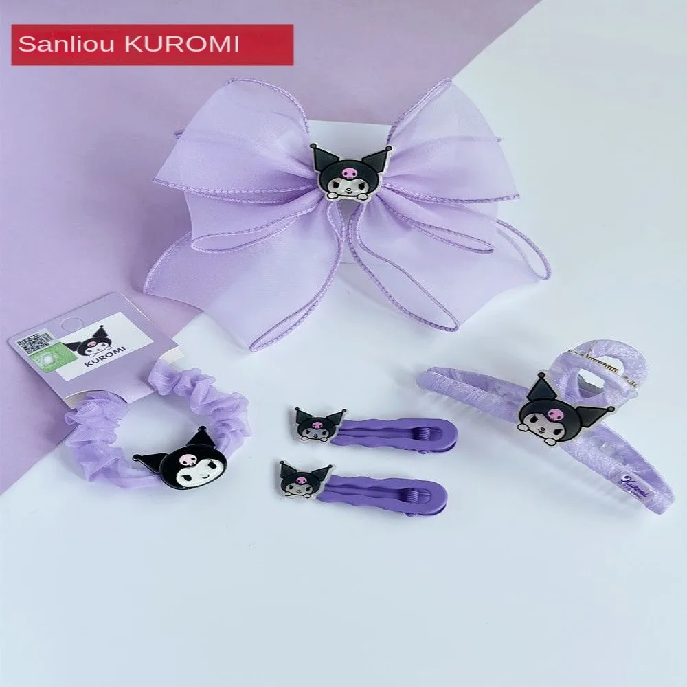 Sanrios Anime Kawaii Kuromi Girls' Hair Clips Sweet Lovely Princess Bow Knot Versatile Hindbrain Spoon Children Headwear Gift
Sanrios Anime Kawaii Kuromi Girls' Hair Clips Sweet Lovely Princess Bow Knot Versatile Hindbrain Spoon Children Headwear Gift