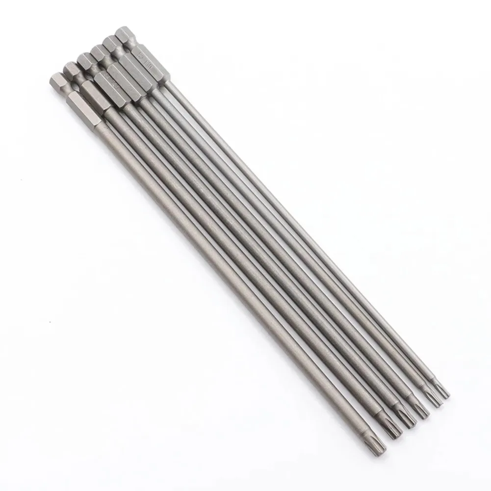 1/6pc 200mm Magnetic Torx Screwdriver Bit S2 Alloy Steel T10 T15 T20 T25 T27 T30 For Electric Screwdriver Hand Screwdrivers
1/6pc 200mm Magnetic Torx Screwdriver Bit S2 Alloy Steel T10 T15 T20 T25 T27 T30 For Electric Screwdriver Hand Screwdrivers