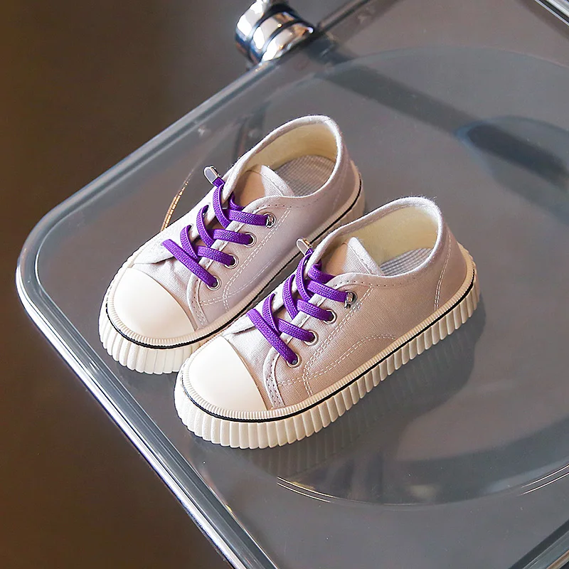 Children Canvas Shoes Non-slip Classic Fashion All-match Girl Light Purple Soft 2022 New Casual Shoes Kids Boys Lace-up Spring
Children Canvas Shoes Non-slip Classic Fashion All-match Girl Light Purple Soft 2022 New Casual Shoes Kids Boys Lace-up Spring