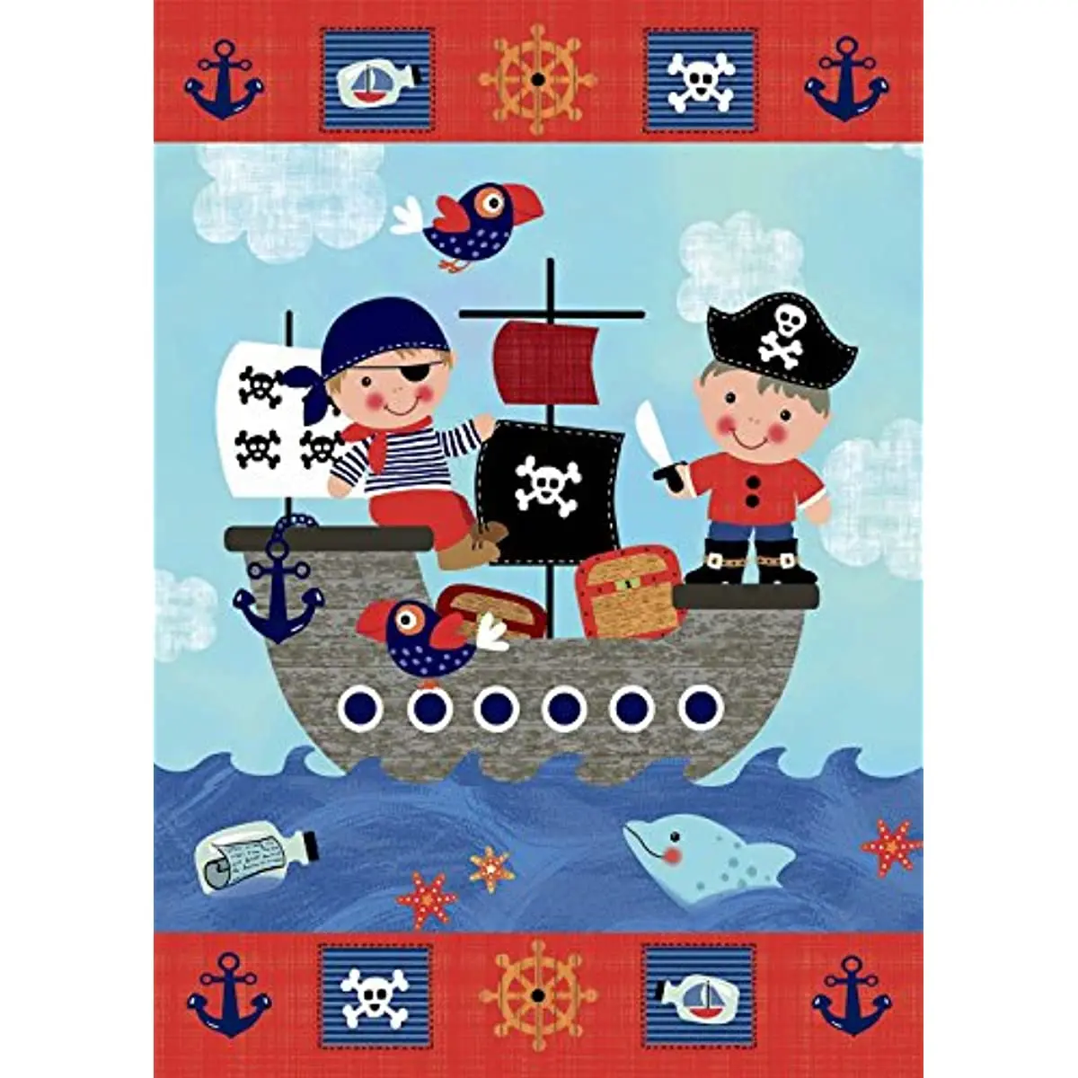 Pirate Ship Children Summer Sea Garden Flag 12x18 Inch Banner Outdoor Decor Garden Custom Flag 1 Pc Four Seasons 
Pirate Ship Children Summer Sea Garden Flag 12x18 Inch Banner Outdoor Decor Garden Custom Flag 1 Pc Four Seasons