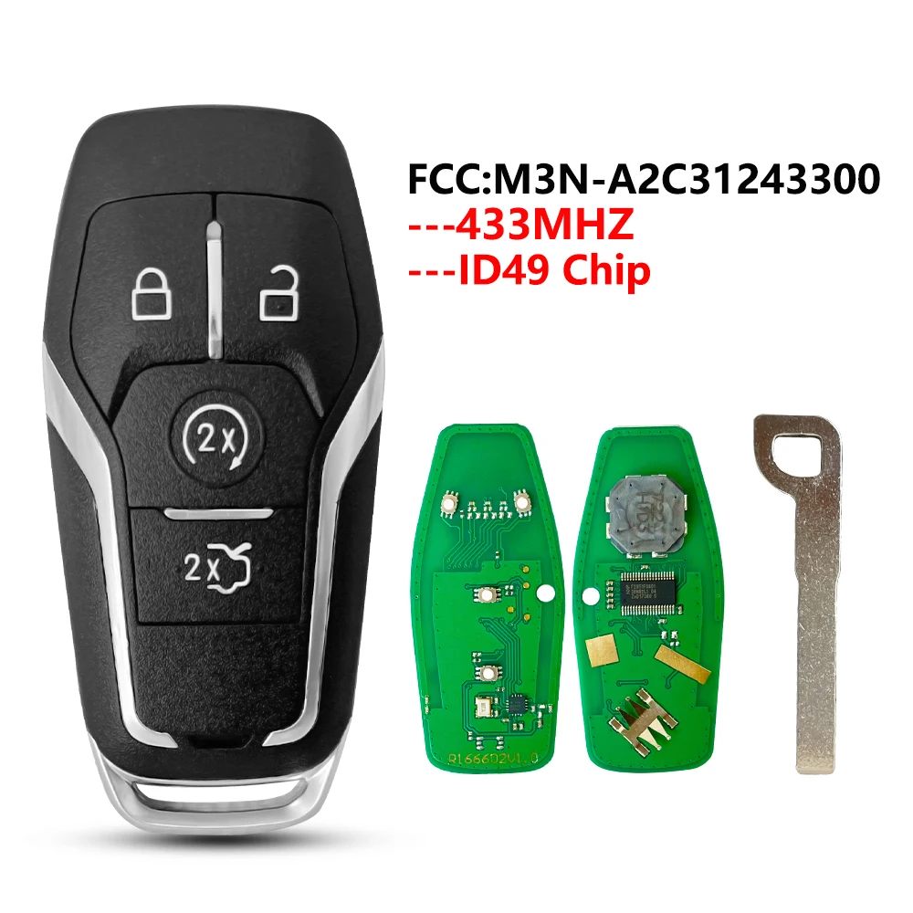 XNRKEY 315/433/868Mhz ID49 Smart 4 кнопочный дистанционный ключ для Ford Mondeo Explorer Mustang Focus Fusion FCC:M3N-A2C31243300
XNRKEY 315/433/868Mhz ID49 Smart 4 кнопочный дистанционный ключ для Ford Mondeo Explorer Mustang Focus Fusion FCC:M3N-A2C31243300