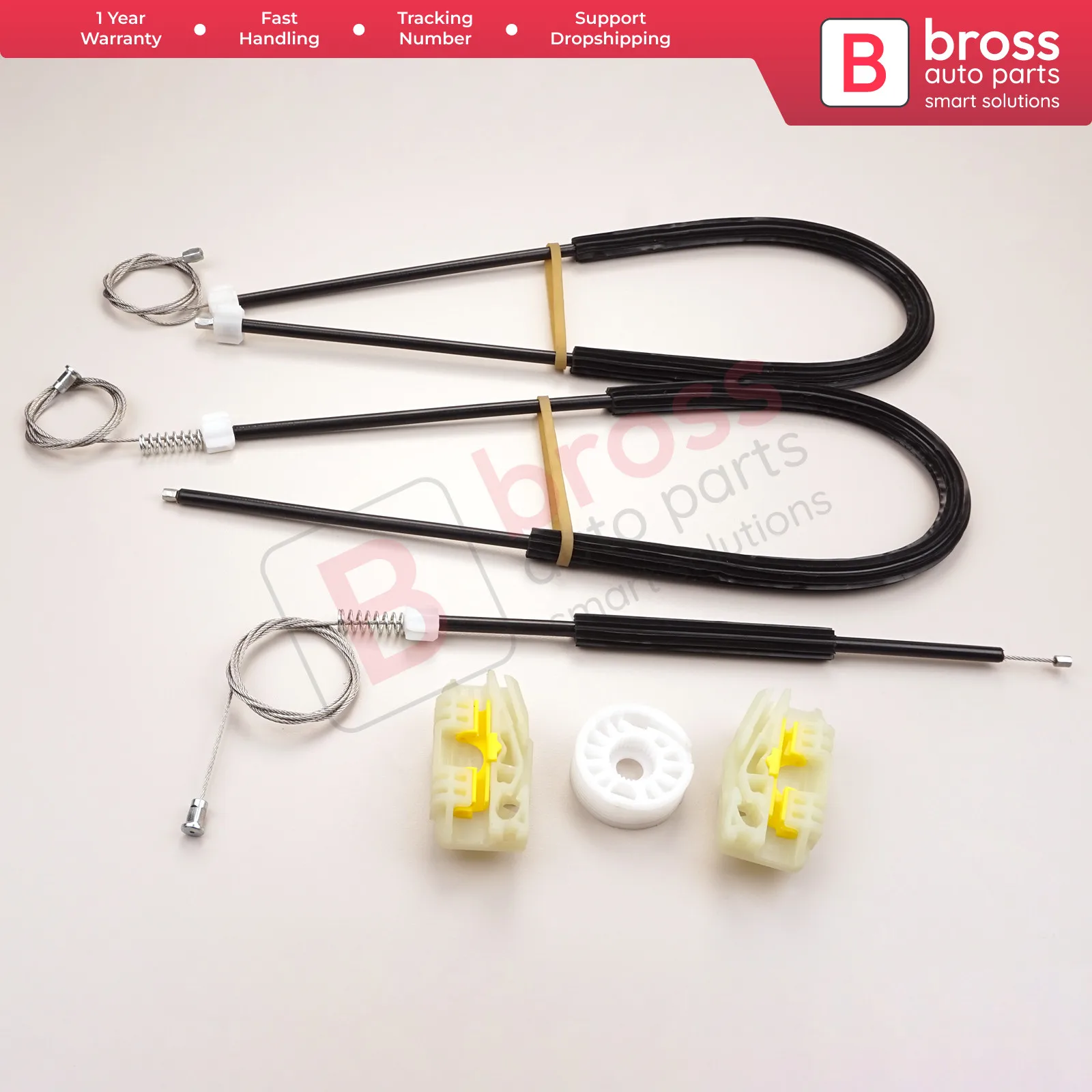 Bross Auto BWR816 Electrical Power Window Regulator Repair Kit Front Right Door 6J4837402 for Seat Ibiza MK4 5 Door 2008-2015
Bross Auto BWR816 Electrical Power Window Regulator Repair Kit Front Right Door 6J4837402 for Seat Ibiza MK4 5 Door 2008-2015