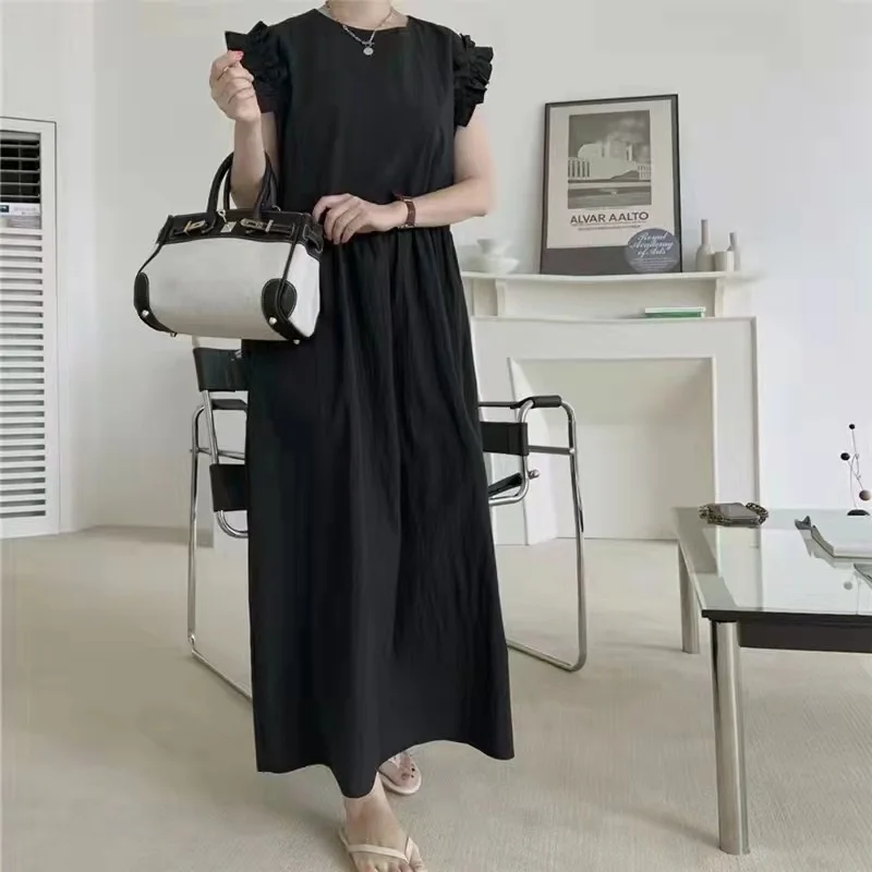 Korean sleeveless A-line dress suspender dress women's design sense niche summer 2022 new long skirt
Korean sleeveless A-line dress suspender dress women's design sense niche summer 2022 new long skirt