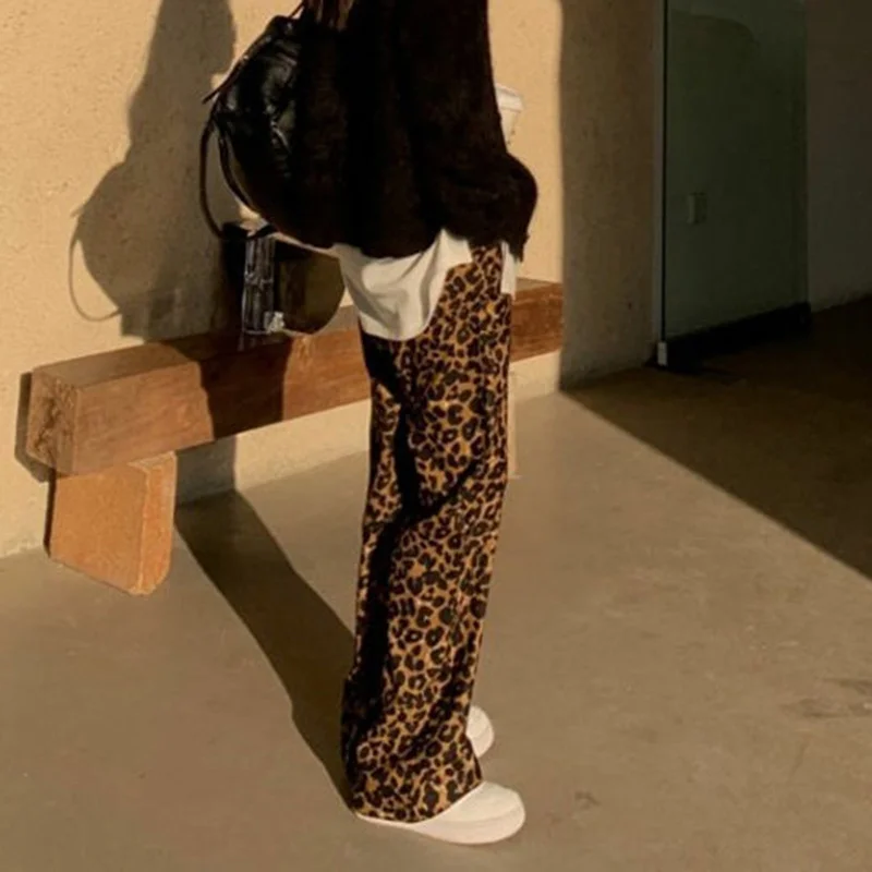 Hot sale 2023 Fashion Leopard Women's Pants Summer Casual Elastic High Waist Wide Leg Pants Woman Streetwear Hip-Hop Trousers
Hot sale 2023 Fashion Leopard Women's Pants Summer Casual Elastic High Waist Wide Leg Pants Woman Streetwear Hip-Hop Trousers