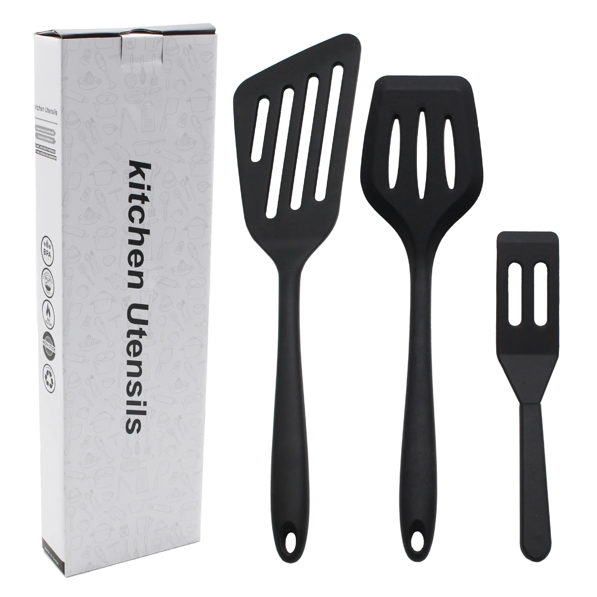 Silicone Spatula Three-piece Set Oblique Frying Spatula Spatula Frying Steak Spatula Mini Spatula Silicone Kitchen Utensils Set
Silicone Spatula Three-piece Set Oblique Frying Spatula Spatula Frying Steak Spatula Mini Spatula Silicone Kitchen Utensils Set