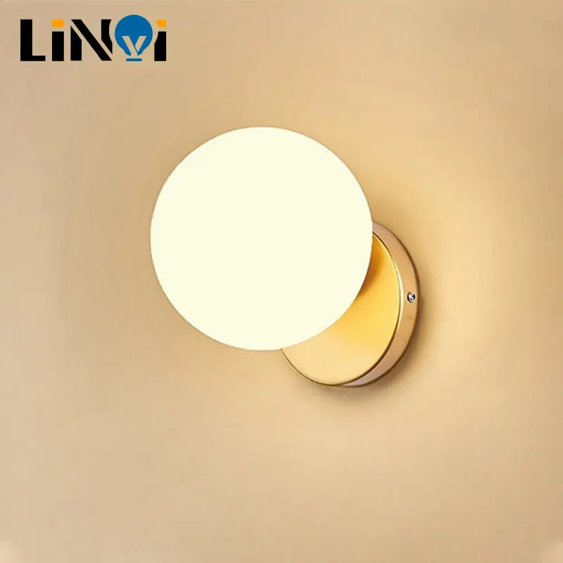 Nordic Wall Lamp Led Iron Modern Decorative Stairs Led Light Home Bedside Round Glass Wall Lights E27 Sconces Wall Decor
Nordic Wall Lamp Led Iron Modern Decorative Stairs Led Light Home Bedside Round Glass Wall Lights E27 Sconces Wall Decor