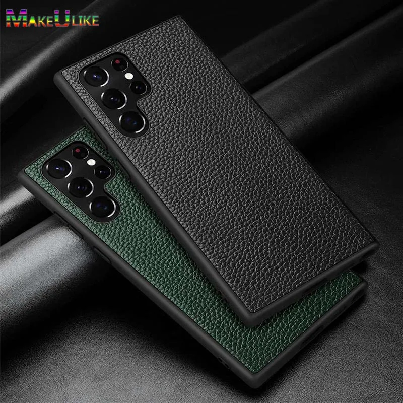 Genuine Leather Case for Samsung Galaxy S23 Ultra Plus Case Luxury Shockproof Cases for Samsung S21 S23 Plus S22 Ultra 5G Cover
Genuine Leather Case for Samsung Galaxy S23 Ultra Plus Case Luxury Shockproof Cases for Samsung S21 S23 Plus S22 Ultra 5G Cover