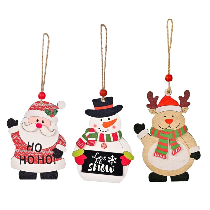 Old Man/Snowman/Elk Wood Christmas Ornament Wooden Hanging Pendant Ornament Tree Hanging Cute Cartoon Shapes Decoration
Old Man/Snowman/Elk Wood Christmas Ornament Wooden Hanging Pendant Ornament Tree Hanging Cute Cartoon Shapes Decoration