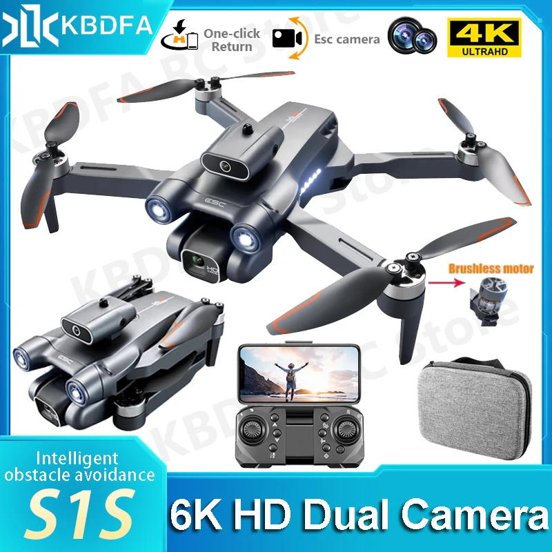 KBDFA S1S Obstacle Avoidance Drone 5G 6K HD Dual Camera Professional Drone Optical Flow Brushless Folding RC Quadcopter Toy Gift
KBDFA S1S Obstacle Avoidance Drone 5G 6K HD Dual Camera Professional Drone Optical Flow Brushless Folding RC Quadcopter Toy Gift