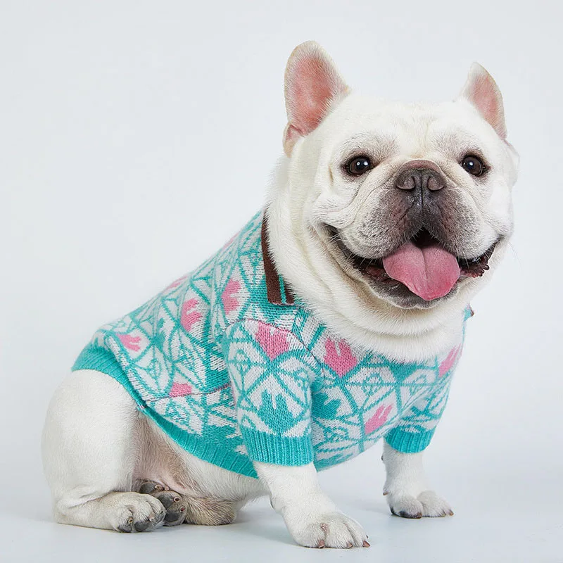 French Bulldog Dog Sweater Pug Clothes Winter Pet Coat Knit Apparel Bichon Frise Pomeranian Schnauzer Poodle Pet Clothing Outfit
French Bulldog Dog Sweater Pug Clothes Winter Pet Coat Knit Apparel Bichon Frise Pomeranian Schnauzer Poodle Pet Clothing Outfit