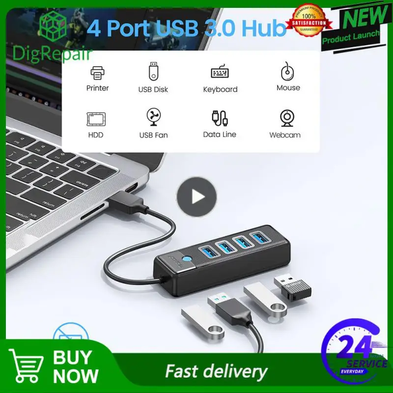 1~5PCS 4 Ports USB 3.0 HUB 5Gbps High Speed Multi Type C Splitter Ultra-Slim OTG Adapter For PC Computer Accessories Macbook
1~5PCS 4 Ports USB 3.0 HUB 5Gbps High Speed Multi Type C Splitter Ultra-Slim OTG Adapter For PC Computer Accessories Macbook