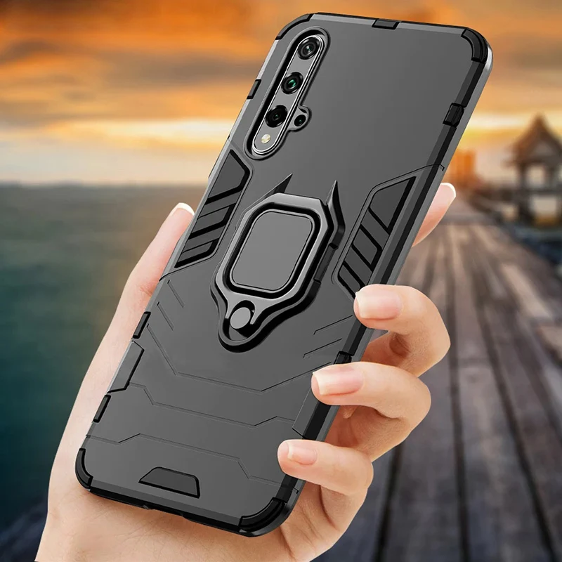 

Shockproof Armor Case For Huawei P30 Pro Honor 6X 8S 8X Max 9X Lite 9A 10 10X Lite 10i Ring Stand Holder Phone Case Fundas Capa