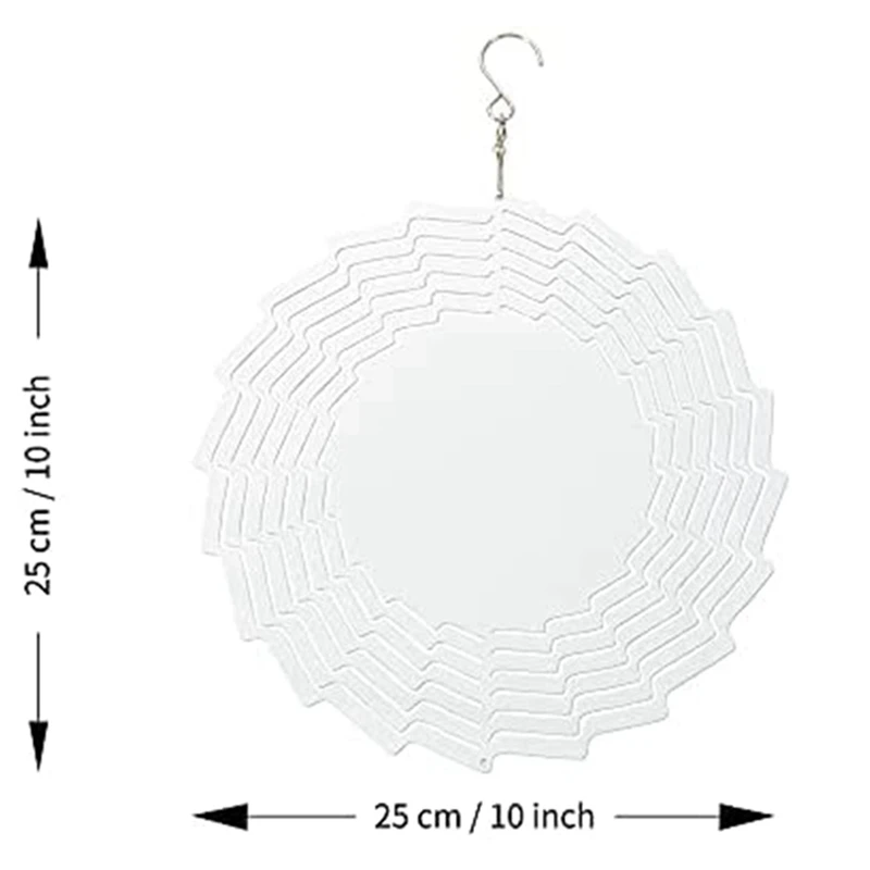 2Piece Sublimation Wind Spinner Blanks 3D Wind Spinners Hanging Wind Spinners 10 Inch For Outdoor Decoration
2Piece Sublimation Wind Spinner Blanks 3D Wind Spinners Hanging Wind Spinners 10 Inch For Outdoor Decoration