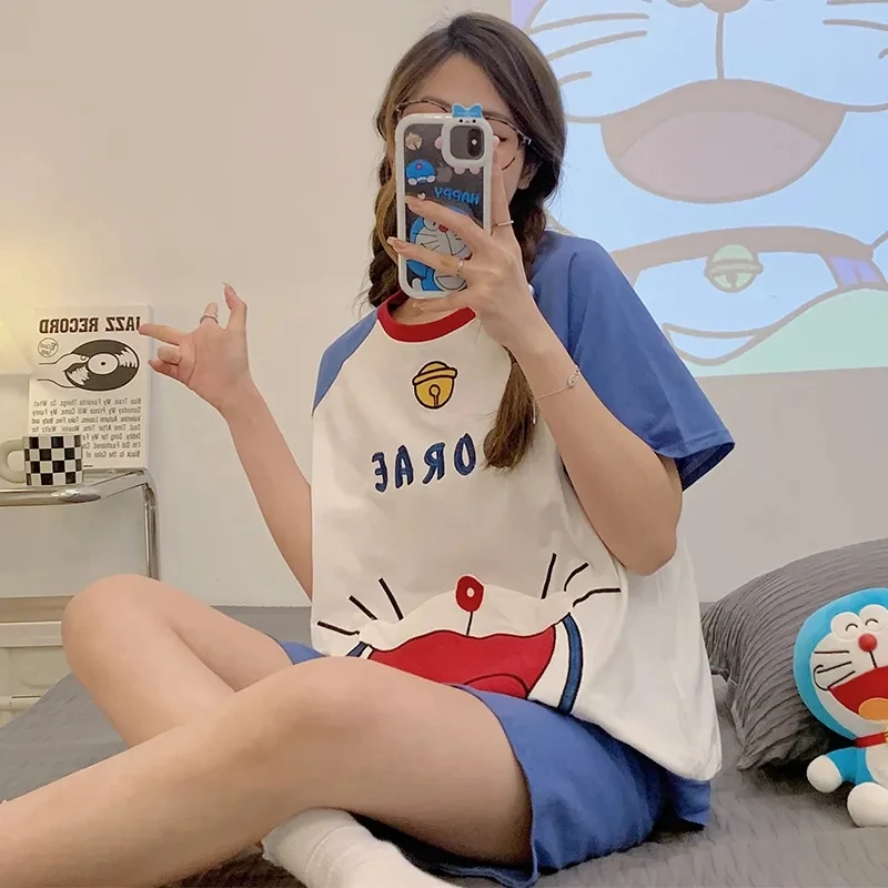 Sleeve Set Kawaii Piece Nightgown Clothes Pajamas Home Sleepwear For Girls Young Anime Women Short 2 Cat Dora Summer Casual
Sleeve Set Kawaii Piece Nightgown Clothes Pajamas Home Sleepwear For Girls Young Anime Women Short 2 Cat Dora Summer Casual
