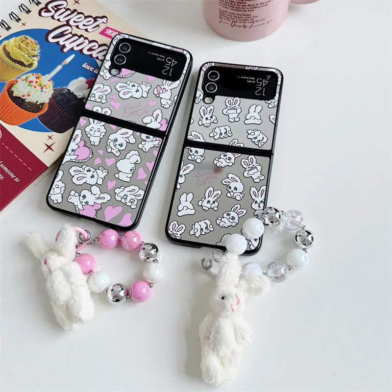 Cartoon Rabbit Mirror Surface Phone Case for Samsung Galaxy Z Flip 3 Z Flip 4 Hard PC Back Cover for ZFlip3 ZFlip4 Case Shell
Cartoon Rabbit Mirror Surface Phone Case for Samsung Galaxy Z Flip 3 Z Flip 4 Hard PC Back Cover for ZFlip3 ZFlip4 Case Shell