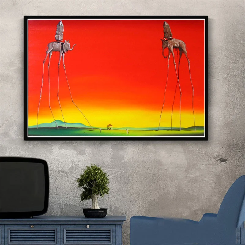 Salvador Dali Psychedelic Surrealism Abstract canvas paintings picture on the wall living room decoration Cuadros
Salvador Dali Psychedelic Surrealism Abstract canvas paintings picture on the wall living room decoration Cuadros