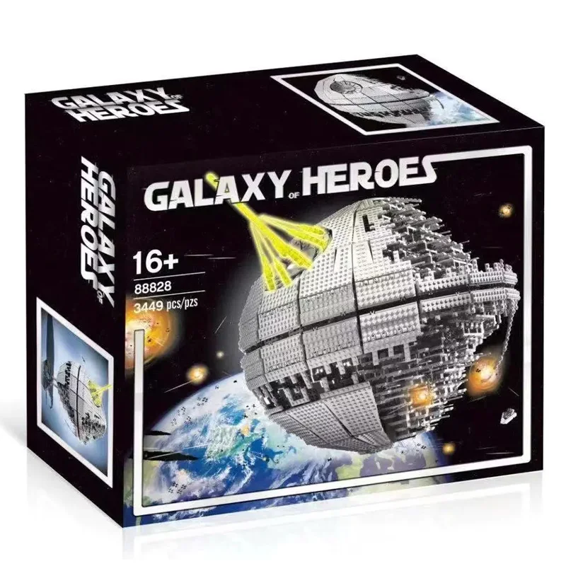 3449 PCS Death Star 2 II Building Blocks Bricks Kids Birthday Christmas Toy Gift Great Ultimate Weapon Compatible 10143 05026
3449 PCS Death Star 2 II Building Blocks Bricks Kids Birthday Christmas Toy Gift Great Ultimate Weapon Compatible 10143 05026
