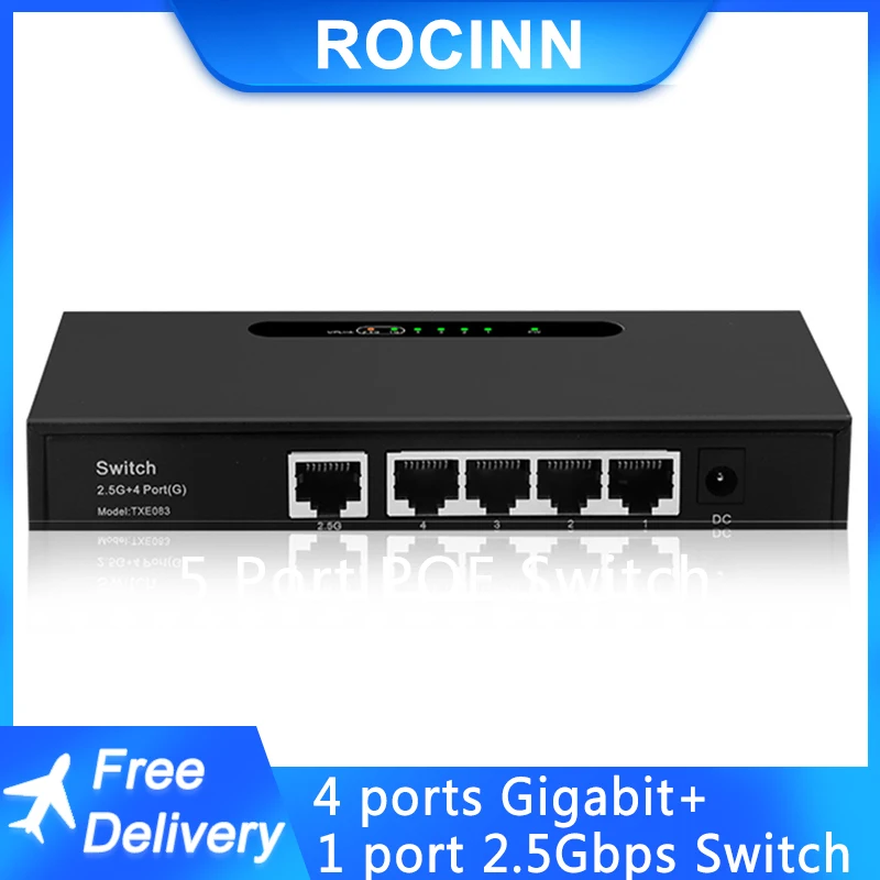 Гигабитный коммутатор 2,5G гигабитная 4-портовая сеть 1000M Fast Ethernet 250 метров передача для ip-видеокамеры беспроводной Wifi роутер
Гигабитный коммутатор 2,5G гигабитная 4-портовая сеть 1000M Fast Ethernet 250 метров передача для ip-видеокамеры беспроводной Wifi роутер
