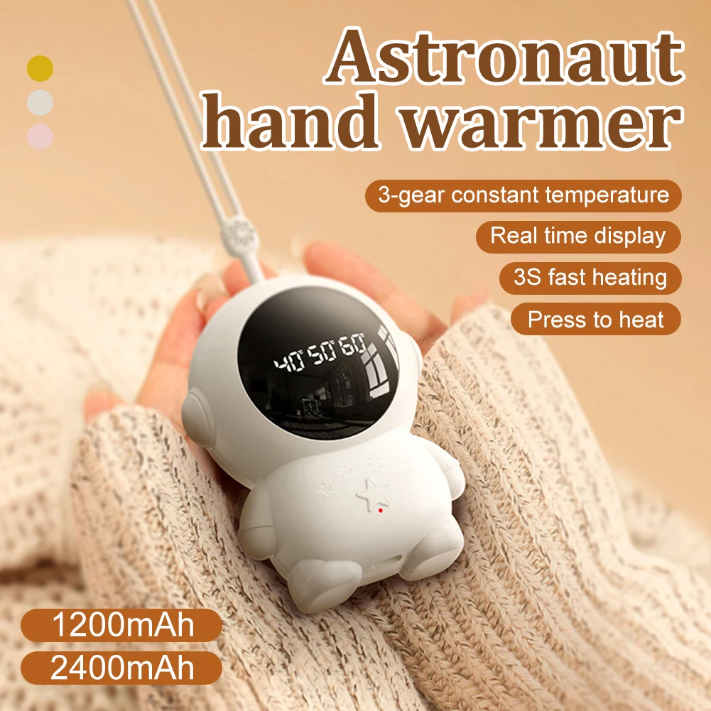 New 1Pc Astronaut Hands Warming Treasure Astronaut Digital Display Heating Portable USB Charging Hand Warmer Outdoor Office Home
New 1Pc Astronaut Hands Warming Treasure Astronaut Digital Display Heating Portable USB Charging Hand Warmer Outdoor Office Home