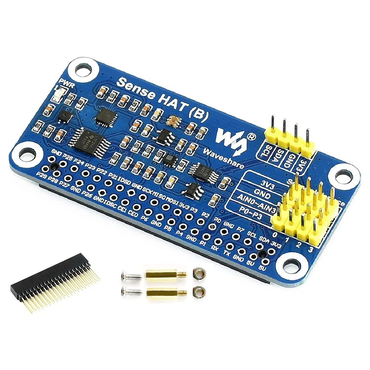 Плата Waveshare Sense HAT (B) для Raspberry Pi, встроенные несколько мощных датчиков, поддержка внешних датчиков
Плата Waveshare Sense HAT (B) для Raspberry Pi, встроенные несколько мощных датчиков, поддержка внешних датчиков