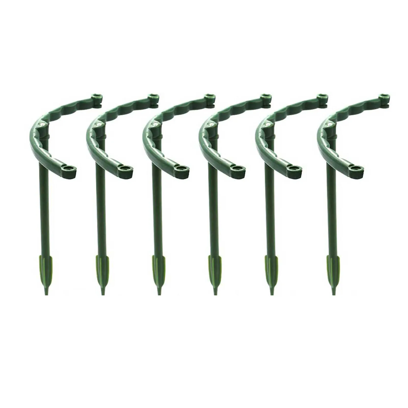6 Pcs Plant Support Plant Stakes Half Round Plant Support Ring Plastic Plant Cage Holder Flower Pot Climbing Trellis
6 Pcs Plant Support Plant Stakes Half Round Plant Support Ring Plastic Plant Cage Holder Flower Pot Climbing Trellis