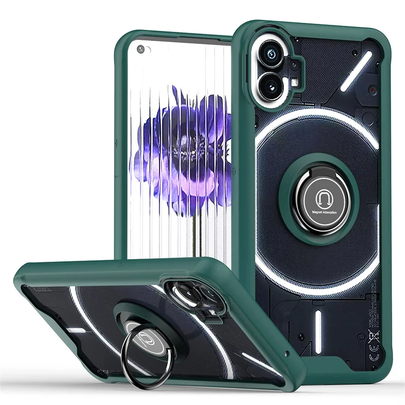 Clear Back Case For Nothing Phone 1 One With Ring Stand Hybird acrylic Shockproof rugged transparent heavy duty Cover
Clear Back Case For Nothing Phone 1 One With Ring Stand Hybird acrylic Shockproof rugged transparent heavy duty Cover