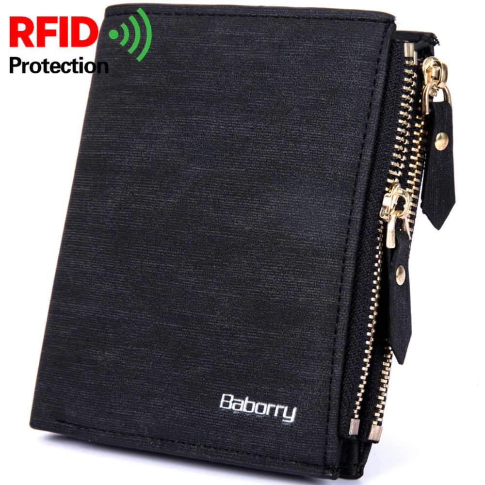 Vintage Men Wallet RFID Theft Protect Coin Bag Zipper Purse Wallets for Men with Zippers Magic Wallet Short Luxury Men's Purses
Vintage Men Wallet RFID Theft Protect Coin Bag Zipper Purse Wallets for Men with Zippers Magic Wallet Short Luxury Men's Purses