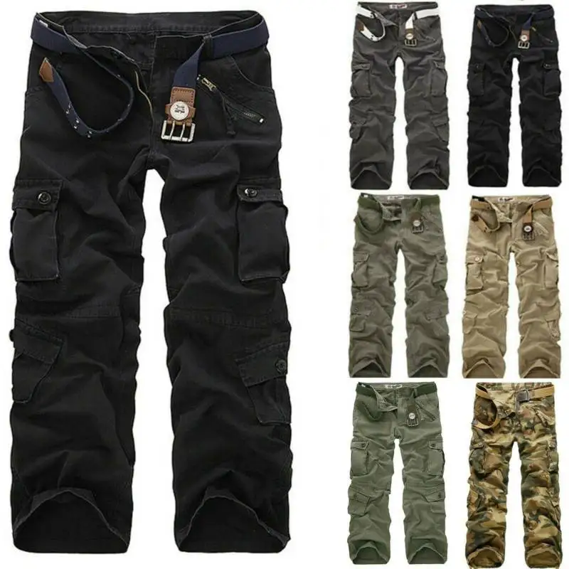 Mens Cargo Work Trousers Daily Sports Camoflage Pants Army Military Combat Multi Pockets Fashion Loose Pants Trouser Male
Mens Cargo Work Trousers Daily Sports Camoflage Pants Army Military Combat Multi Pockets Fashion Loose Pants Trouser Male
