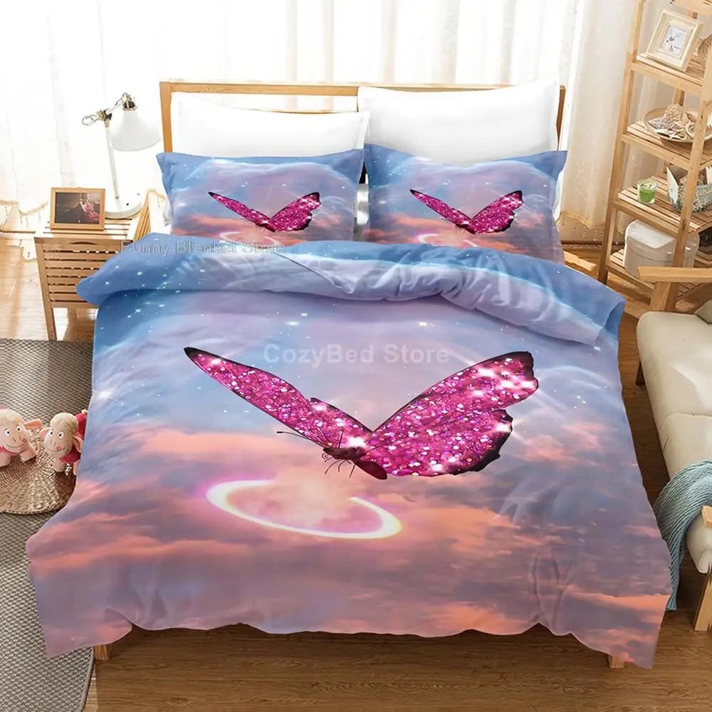Pink Butterfly 3d Bedding Set Scenery Duvet Cover Sets Comforter Fashion Sun Bed Linen Twin Queen King Single Size Animal Gift
Pink Butterfly 3d Bedding Set Scenery Duvet Cover Sets Comforter Fashion Sun Bed Linen Twin Queen King Single Size Animal Gift