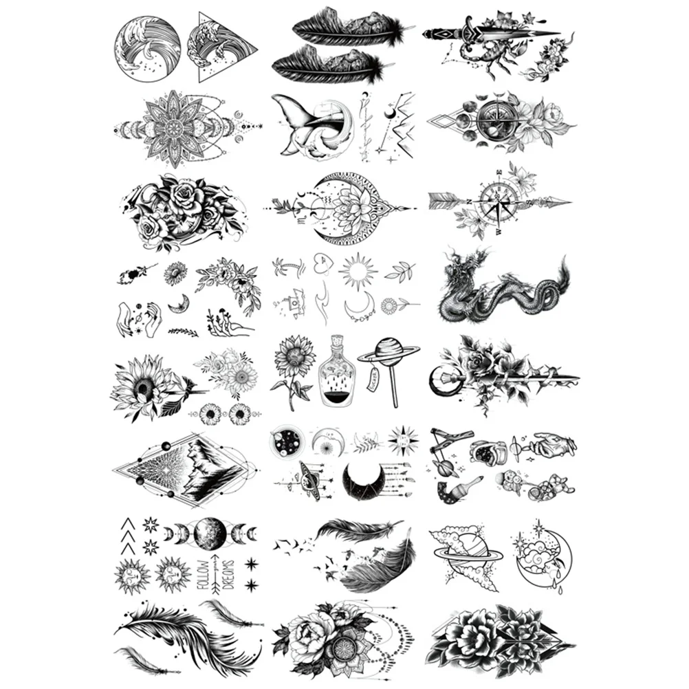 Tattoo Stickers Fake Tattoos Tattooing Decals Flower Pattern Body Exquisite Fashion
Tattoo Stickers Fake Tattoos Tattooing Decals Flower Pattern Body Exquisite Fashion