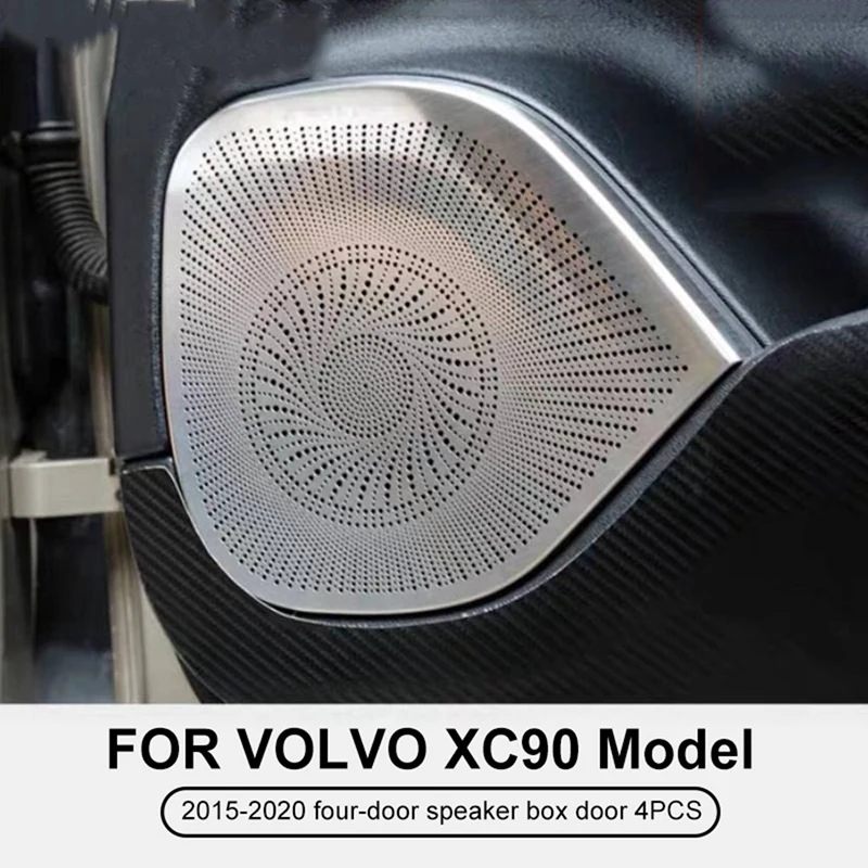 4 шт., наклейки для динамика из нержавеющей стали для Volvo XC90 2015-2020
4 шт., наклейки для динамика из нержавеющей стали для Volvo XC90 2015-2020