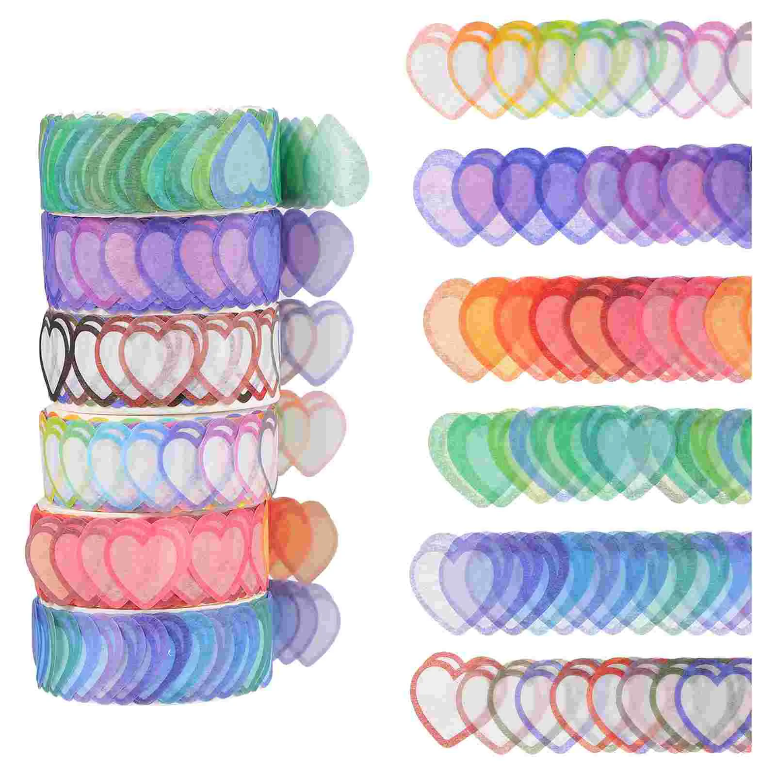 6 Rolls Decorate Love Paper Tape Wedding Scrapbook DIY Sticker Sweet Heart Masking Tapes
6 Rolls Decorate Love Paper Tape Wedding Scrapbook DIY Sticker Sweet Heart Masking Tapes