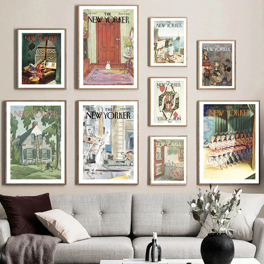 Abstract The New Yorker Magazine Cover Vintage Posters And Prints Wall Art Canvas Painting Wall Pictures For Living Room Decor
Abstract The New Yorker Magazine Cover Vintage Posters And Prints Wall Art Canvas Painting Wall Pictures For Living Room Decor