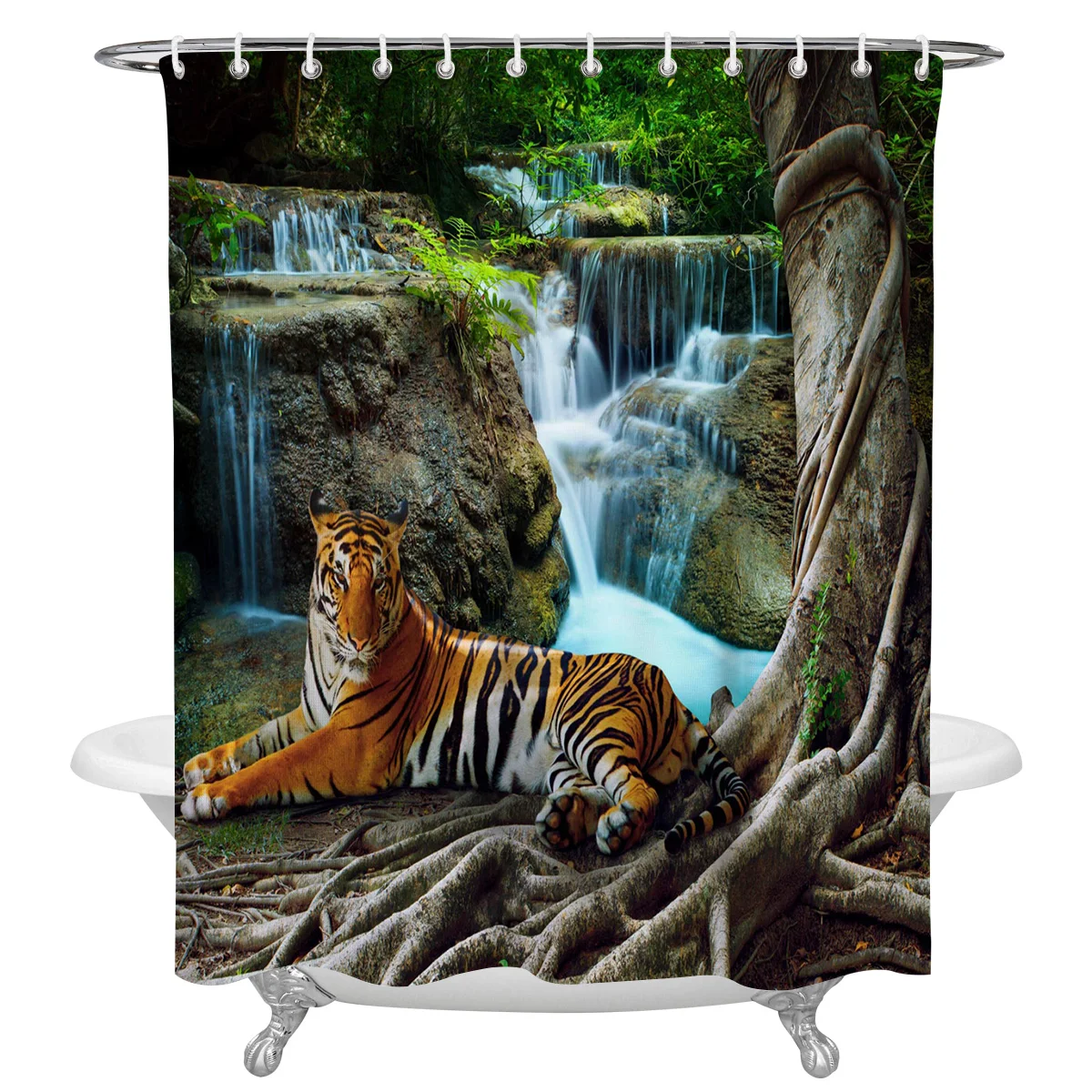Forest Animal Tiger Shower Curtain Luxury Bathroom Decor Waterproof Curtains Polyester Bath Curtain
Forest Animal Tiger Shower Curtain Luxury Bathroom Decor Waterproof Curtains Polyester Bath Curtain