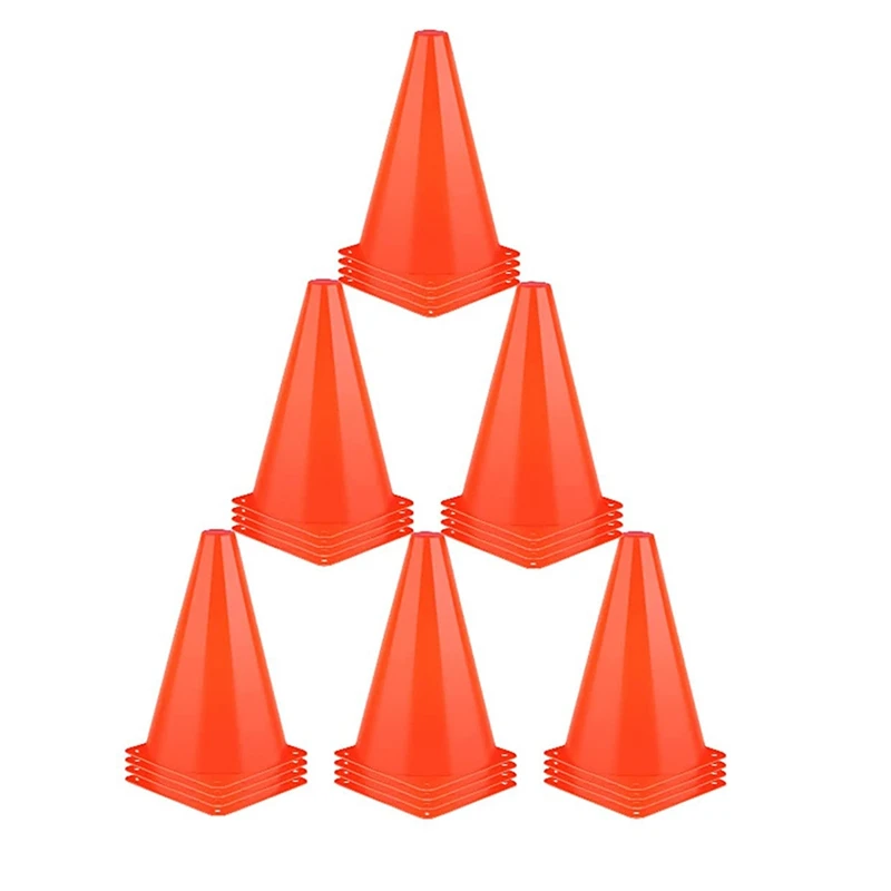 24Pcs 7 Inch Traffic Cones,Soccer Cones Agility Field Marker Training Cones For Basketball Football Skating Practice
24Pcs 7 Inch Traffic Cones,Soccer Cones Agility Field Marker Training Cones For Basketball Football Skating Practice