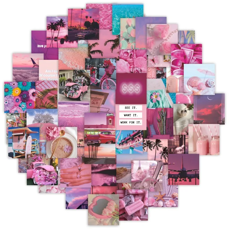 10/30/63Pcs Pink Dream Beach Landscape Stickers Ins Aesthetic Decals for Motorcycle Bike Stationery Scooter Guitar Cute Sticker
10/30/63Pcs Pink Dream Beach Landscape Stickers Ins Aesthetic Decals for Motorcycle Bike Stationery Scooter Guitar Cute Sticker