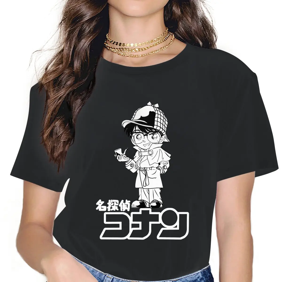 Essential Women's T Shirt Detective Conan Anime Novelty Tee Shirt Short Sleeve Crewneck T-Shirts Cotton Graphic Clothing
Essential Women's T Shirt Detective Conan Anime Novelty Tee Shirt Short Sleeve Crewneck T-Shirts Cotton Graphic Clothing
