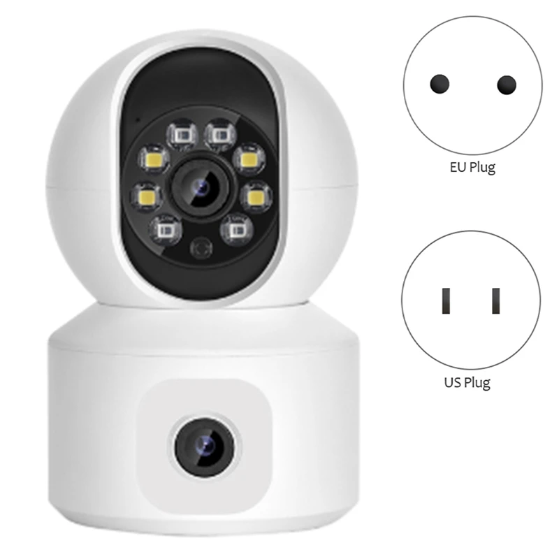 4MP Wifi Camera Dual Screens Motion Detection Two Way Audio Indoor White EU Plug
4MP Wifi Camera Dual Screens Motion Detection Two Way Audio Indoor White EU Plug