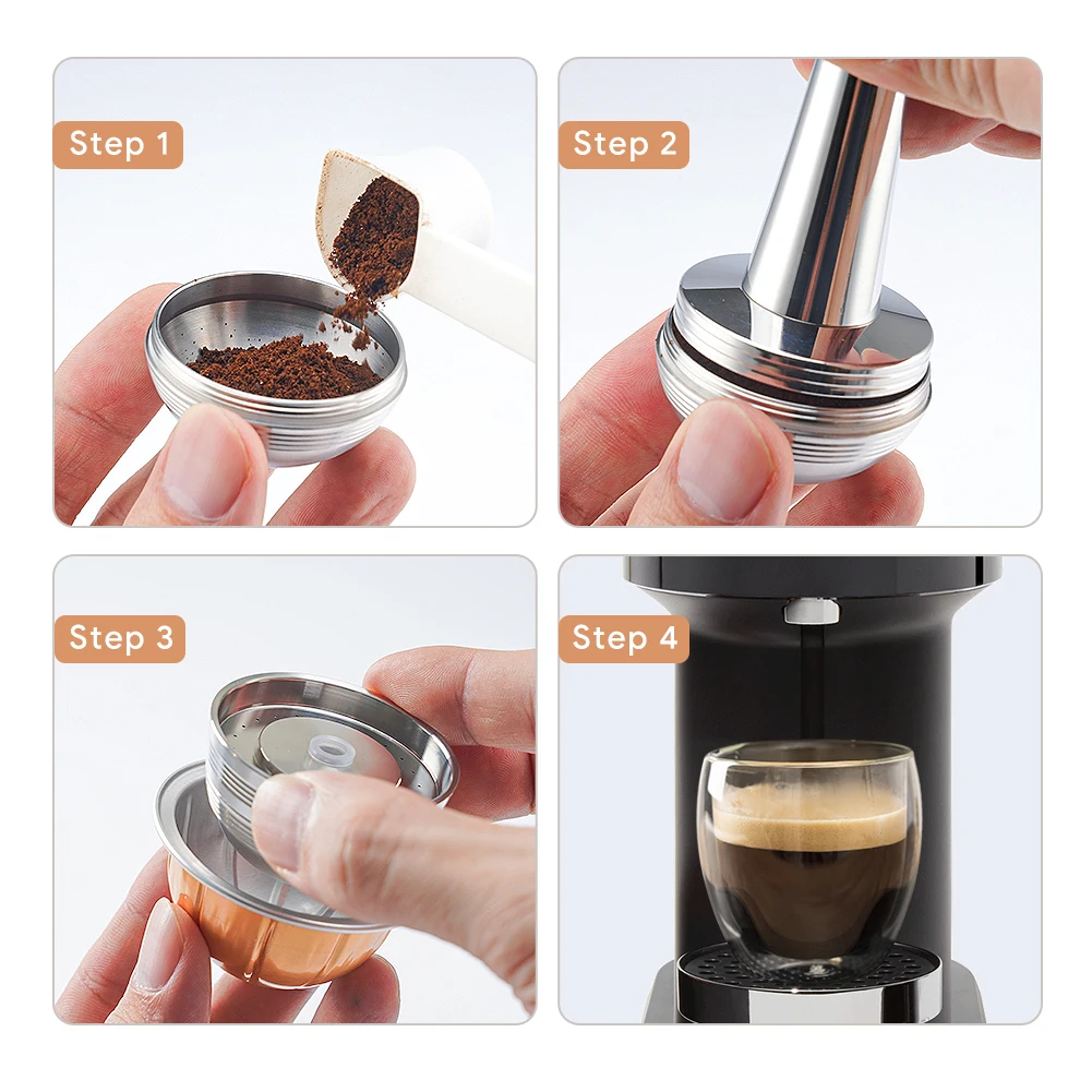 230ML Coffee Capsule Spoon For Nespresso Vertuoline, For Vertuo Vertuoline Stainless Steel Reusable Refillable Coffee Capsules
230ML Coffee Capsule Spoon For Nespresso Vertuoline, For Vertuo Vertuoline Stainless Steel Reusable Refillable Coffee Capsules