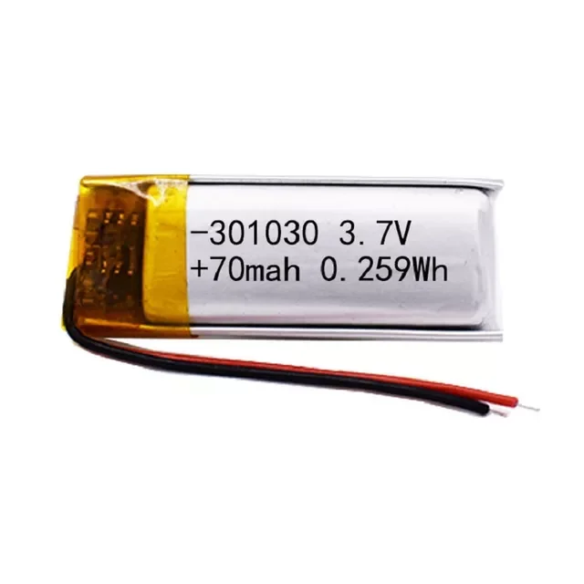 NEW2023 301030 3.7V 80mAh lithium polymer Lipo rechargeable battery for MP3 MP4 GPS bluetooth headset video pen camera
NEW2023 301030 3.7V 80mAh lithium polymer Lipo rechargeable battery for MP3 MP4 GPS bluetooth headset video pen camera