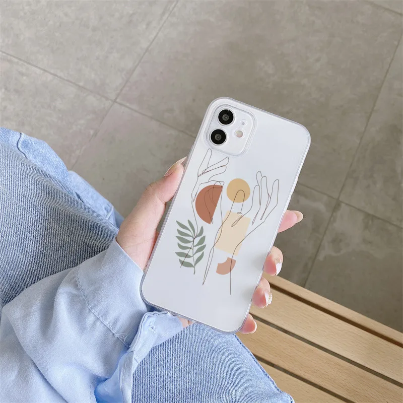Original Line Art Abstract Clear Phone Case For iPhone 13 12 11 Pro MAX Vintage Aesthetic Phone Cover For iPhone 7 8 SE XR Coque
Original Line Art Abstract Clear Phone Case For iPhone 13 12 11 Pro MAX Vintage Aesthetic Phone Cover For iPhone 7 8 SE XR Coque