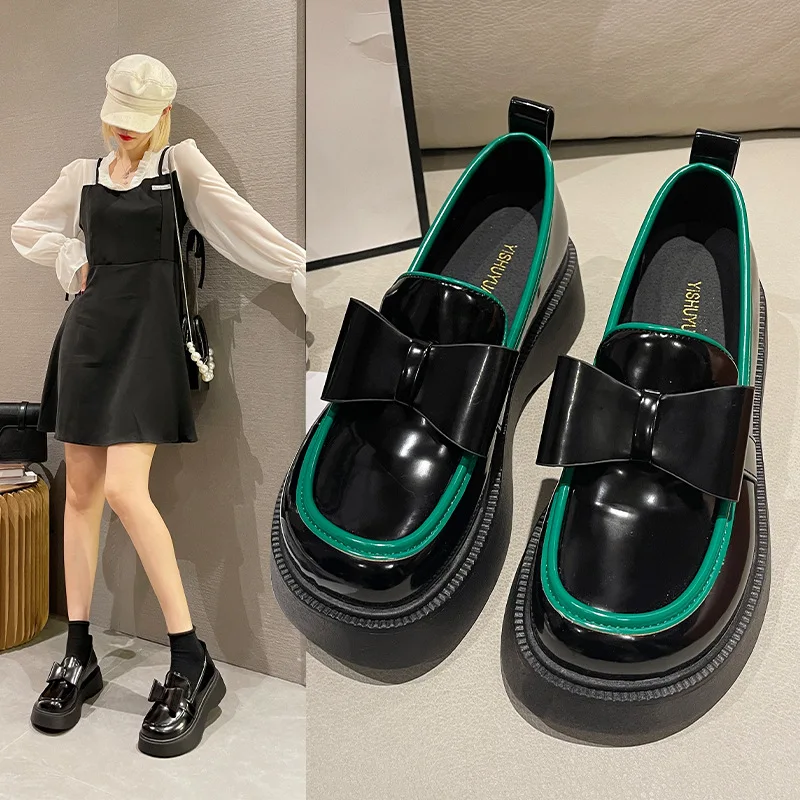 2022 New Women Loafers Bowtie Slip on Shoes Female Boat Shoes Black Oxford Shoes Casual Shoes Vintage leather shoes
2022 New Women Loafers Bowtie Slip on Shoes Female Boat Shoes Black Oxford Shoes Casual Shoes Vintage leather shoes
