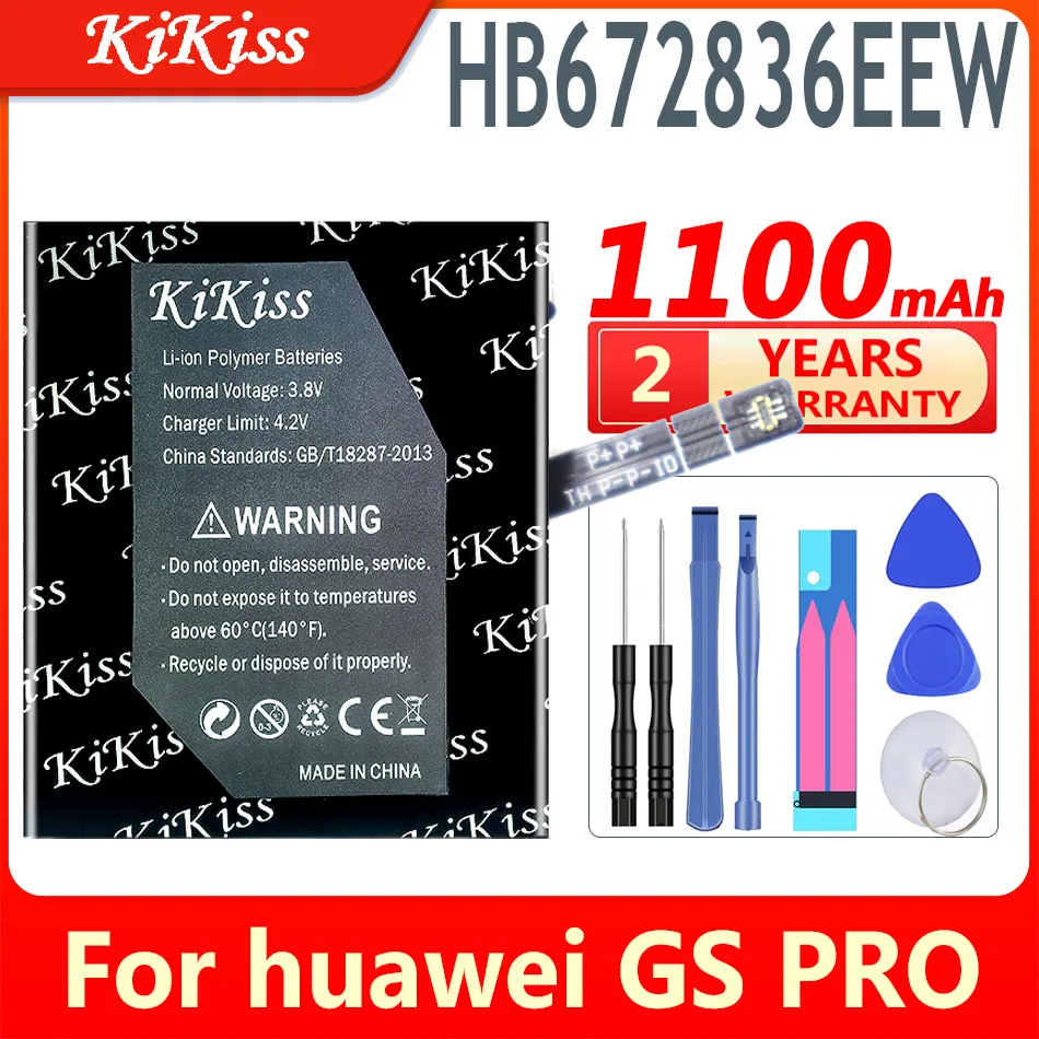 1100mAh KiKiss Battery HB672836EEW for Huawei GS Pro GSPro Watch High Capacity Batteries
1100mAh KiKiss Battery HB672836EEW for Huawei GS Pro GSPro Watch High Capacity Batteries